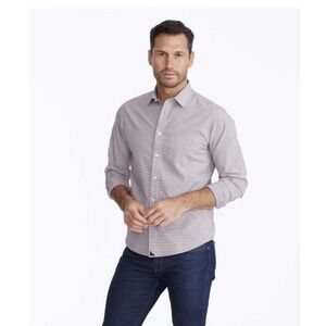 UNTUCKit Gargiulo Shirt Mens S Maroon Button Up Long Sleeve Wrinkle Free